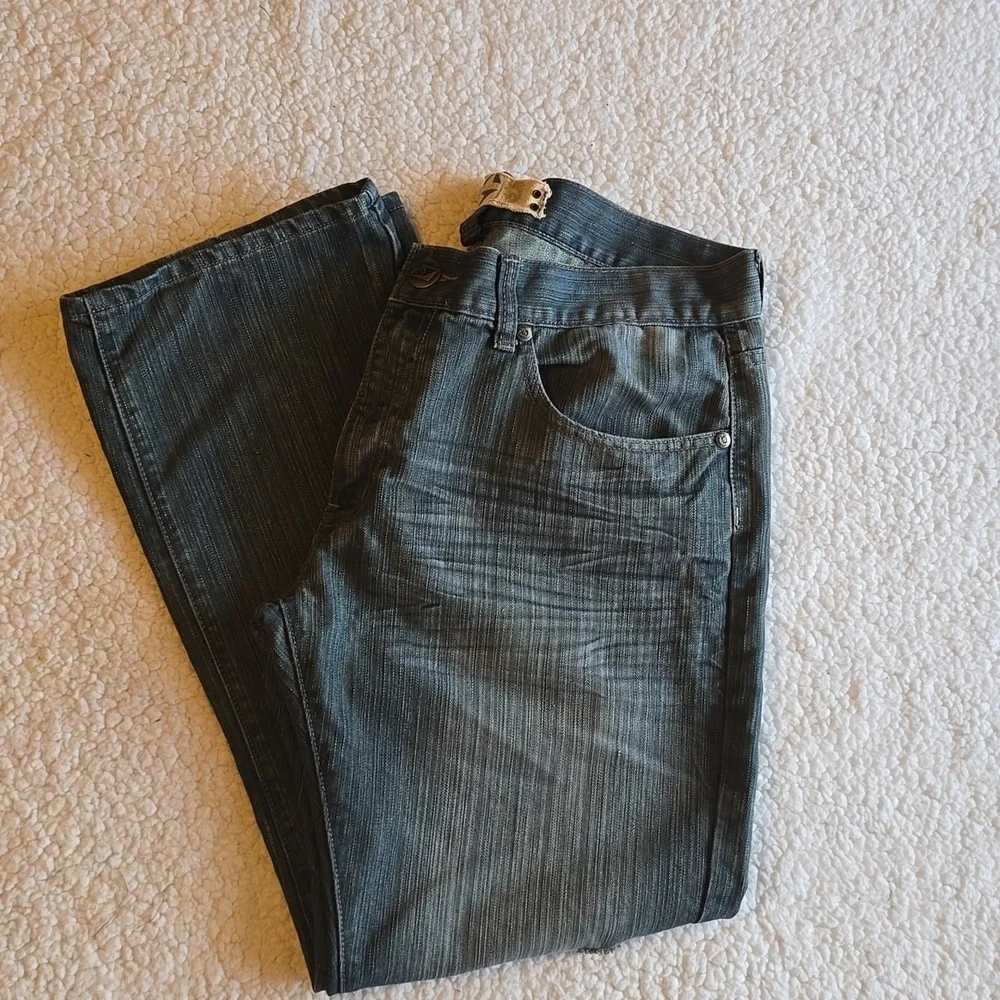 Vintage Y2K G-Net Men's Denim Distressed Straight Leg Jeans Sz.40x32